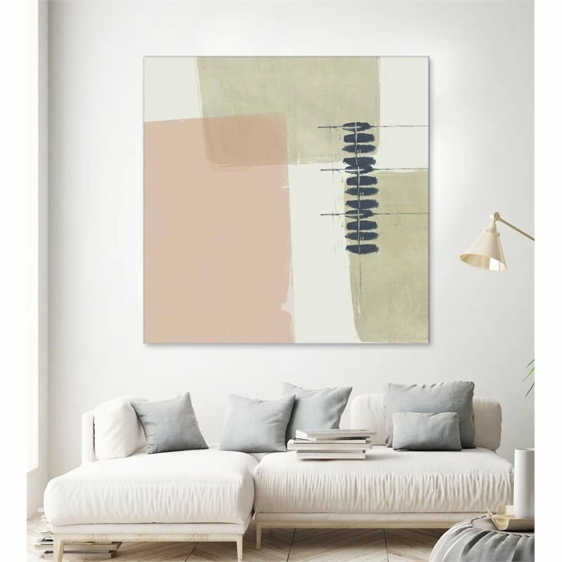 Cheapest ๐ Giant Art 72x72 Monotype Abstraction II Fine Art Giant Canvas Print In Pink โญ - Image 2
