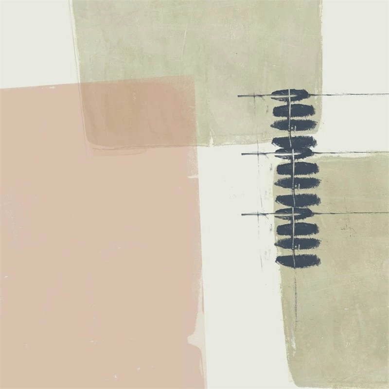 Cheapest ๐ Giant Art 72x72 Monotype Abstraction II Fine Art Giant Canvas Print In Pink โญ