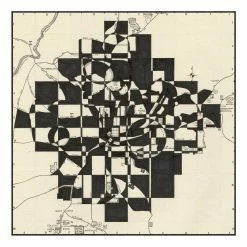 Cheapest ๐ฅฐ Giant Art 72x72 Modern Map Of Atlanta Fine Art Giant Canvas Print In Multi-Color โญ