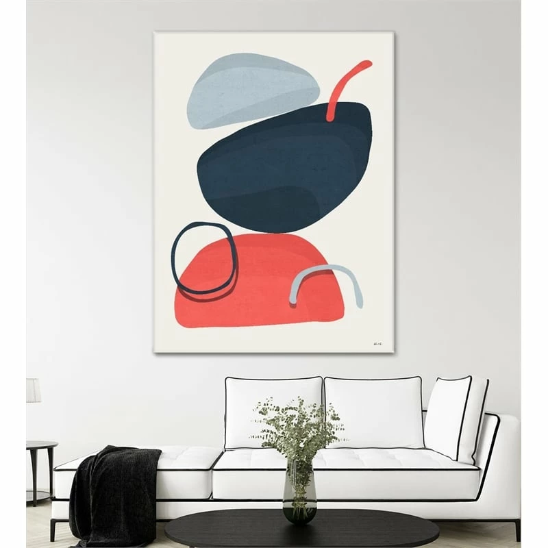 Coupon ๐ Giant Art 72x54 Abstract XIV Fine Art Giant Canvas Print In Red ๐งจ - Image 2