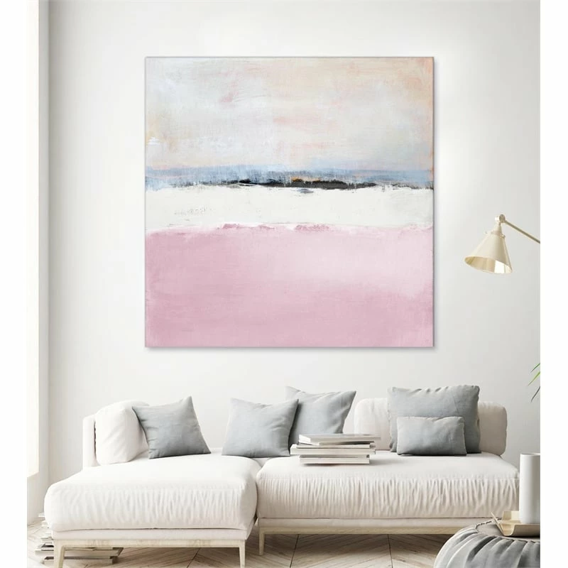 Brand new ⭐ Giant Art 72x72 Pink Sea Abstract Fine Art Giant Canvas Print In Pink 🔥 - Image 2