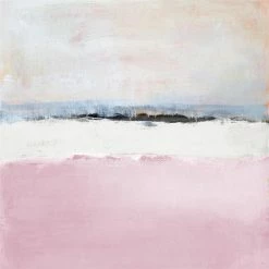 Wholesale 🔔 Giant Art 54x54 Pink Sea Abstract Fine Art Giant Canvas Print In Pink 👍
