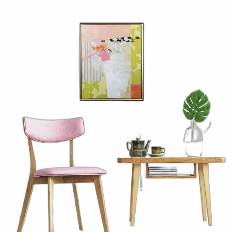 Flash Sale ๐ HomeRoots Pink And Peach Passion Abstract 1 Wall Art โ - Image 3