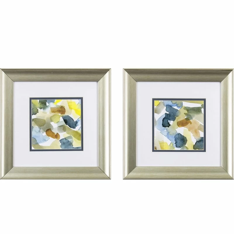 Best reviews of โค๏ธ HomeRoots Set Of Two Blues And Greens Abstract Watercolor Wall Art ๐