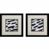 Discount 🌟 HomeRoots Set Of Two Black And Grey Abstract Watercolor Wall Art 🔔