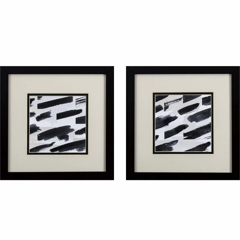 Discount ๐ HomeRoots Set Of Two Black And Grey Abstract Watercolor Wall Art ๐