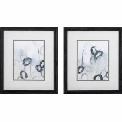 Discount 🎁 HomeRoots Set Of Two Grey Abstract Watercolor Wall Art 😉