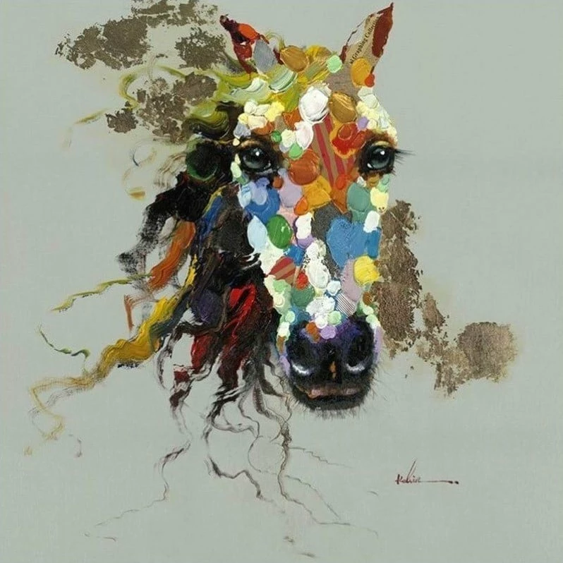 Cheap ๐งจ Yosemite Home Decor Yosemite Artwork - Horse Of An Abstract Color ๐