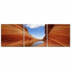 Flash Sale ❤️ Baxton Studio Desert Sandstone Mounted Print Triptych In Multicolor 🌟