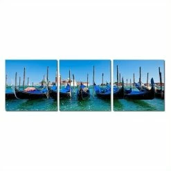 Cheap 🔥 Baxton Studio Gondola Fleet Mounted Print Triptych In Multicolor ✔️