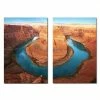 Best Sale 😉 Baxton Studio Wraparound Waterway Mounted Print Diptych In Multicolor 🛒