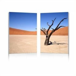 Cheapest ❤️ Baxton Studio Desert Solitude Mounted Print Diptych In Multicolor 😍