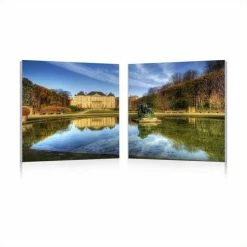 Budget ⌛ Baxton Studio French Chateaux Mounted Print Diptych In Multicolor 😉