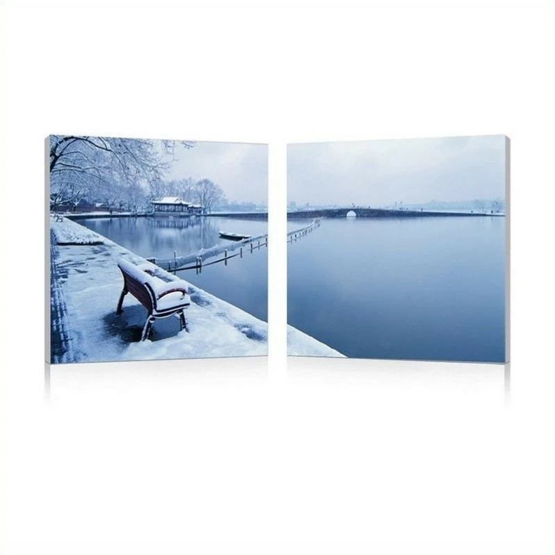 Coupon ๐ Baxton Studio Wintry Wonder Mounted Print Diptych In Multicolor ๐