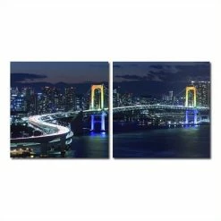 Promo 👍 Baxton Studio Urban Pulse Mounted Print Diptych In Multicolor 👍