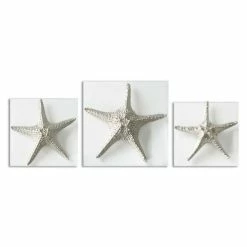 Outlet 😉 Uttermost Silver Starfish Wall Art (Set Of 3) 🔔