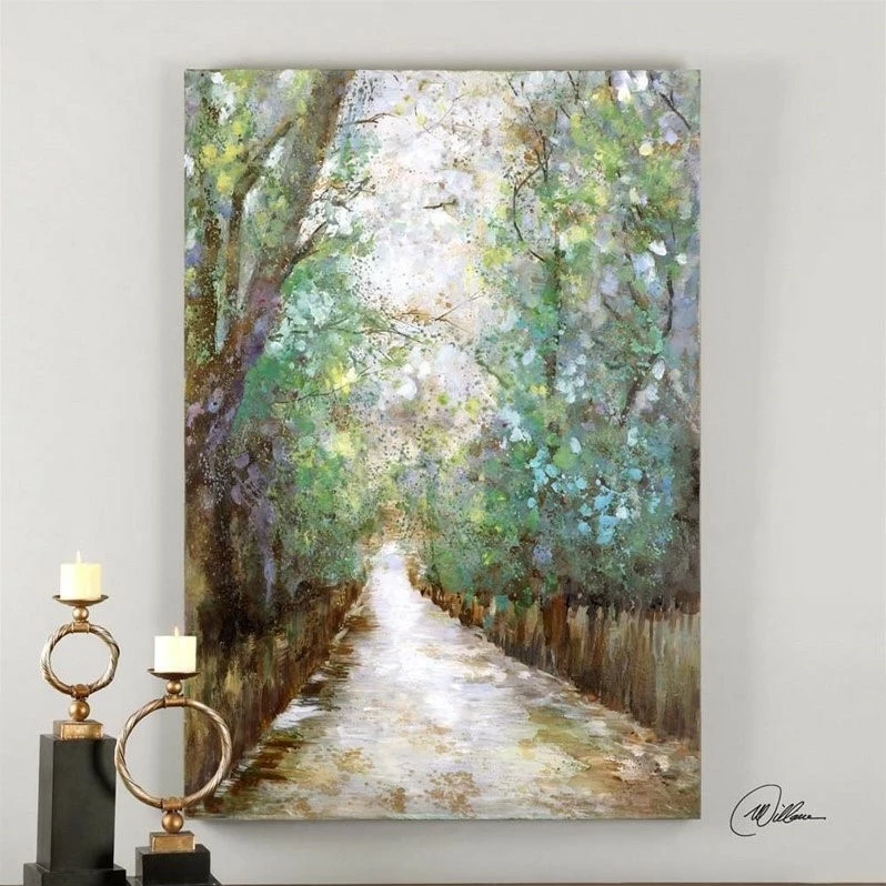 Coupon 😀 Uttermost Greenway Hand Painted Art ✨ - Image 2